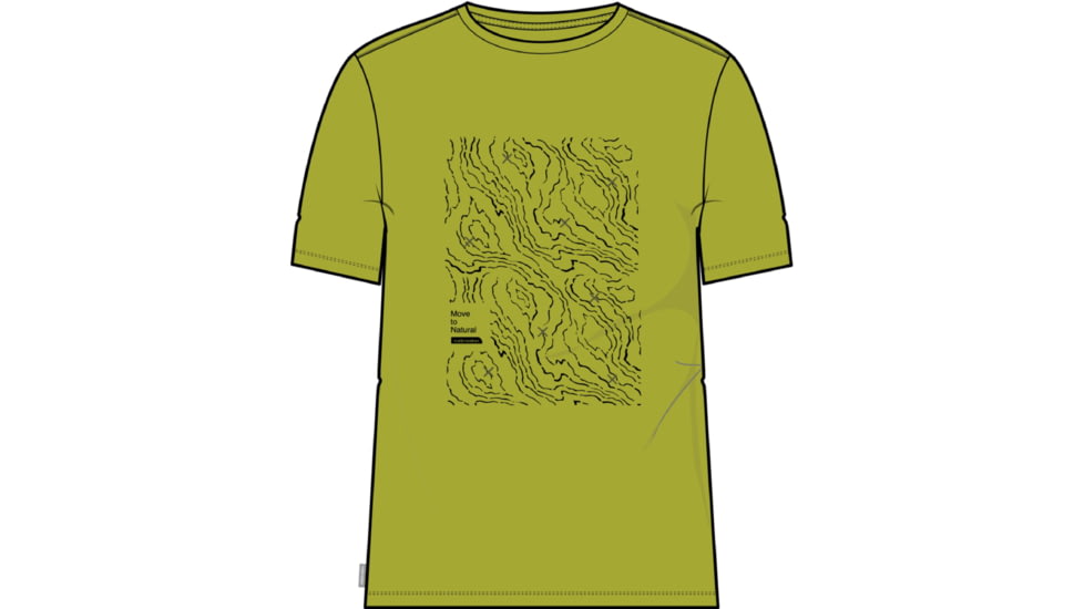 Icebreaker 150 Tech Lite II Short Sleeve Alpine Crossing T-Shirt - Men's, Bio Lime, 2XL, IB0A56RF864XXL