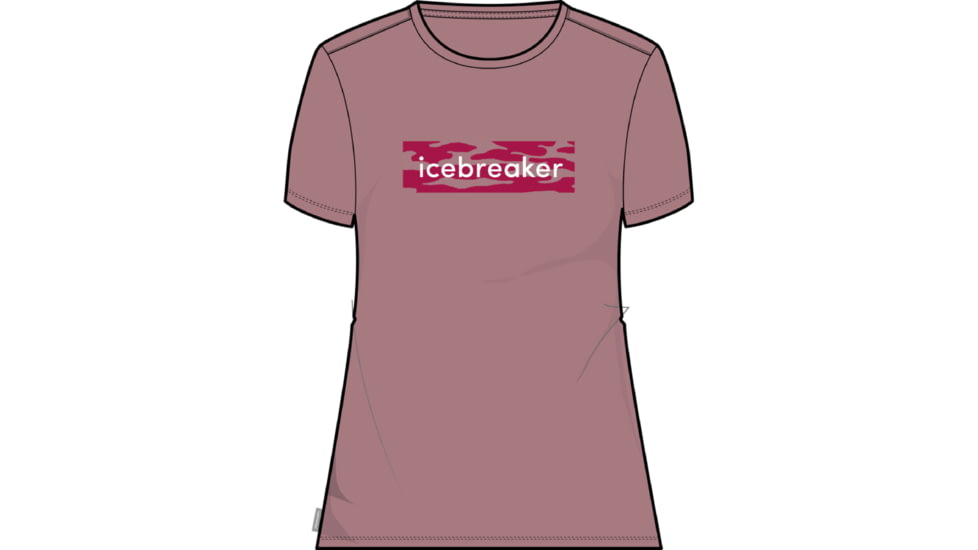 Icebreaker 150 Tech Lite II Short Sleeve Glacial Flow Logo T-Shirt - Women's, Crystal, Medium, IB0A56UM937M