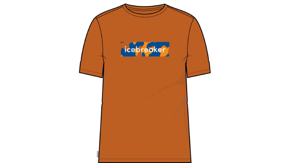 Icebreaker 150 Tech Lite II Short Sleeve Natural Shades Logo T-Shirt - Men's, Earth, Large, IB0A56RH865L