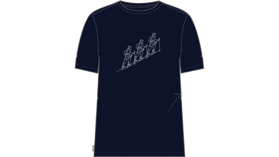 Icebreaker 150 Tech Lite II Short Sleeve Natural Ski Tour T-Shirt - Men's, Midnight Navy, 2XL, IB0A56RE401XXL