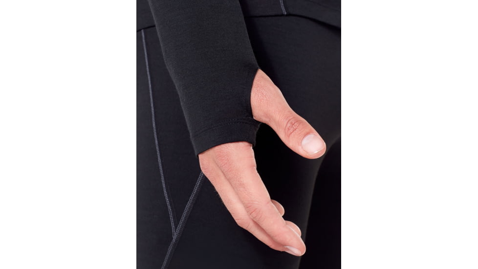 Icebreaker 150 Zone Long Sleeve Crewe, Black/Mineral, 2XL, 104347-001-XXL