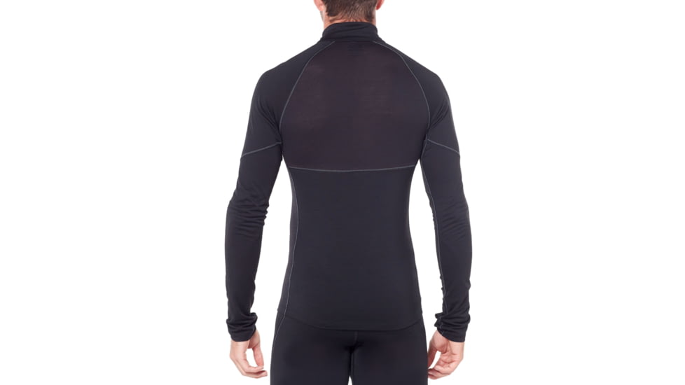Icebreaker 150 Zone Long Sleeve Half Zip, Black/Mineral, Extra Small, 104332-001-XS