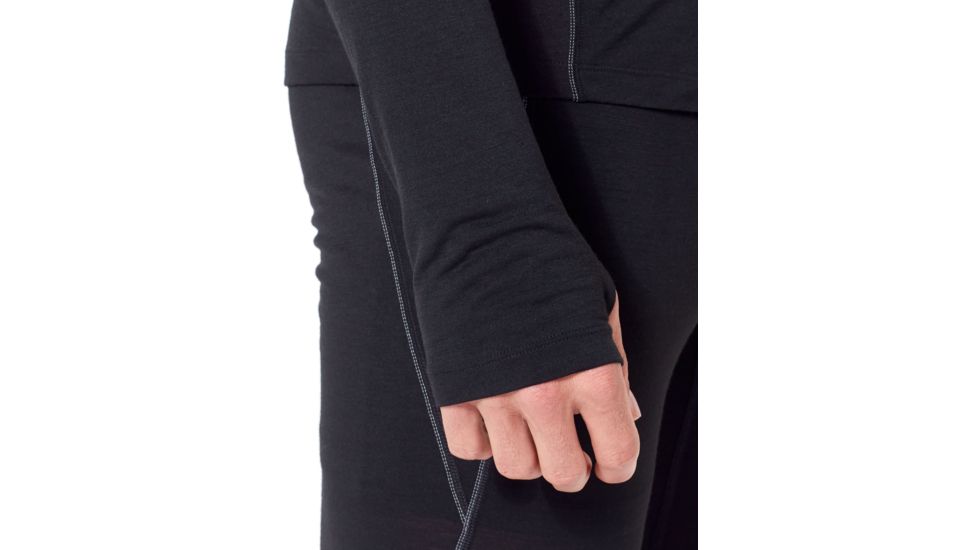 Icebreaker 150 Zone Long Sleeve Half Zip, Black/Mineral, Extra Small, 104332-001-XS