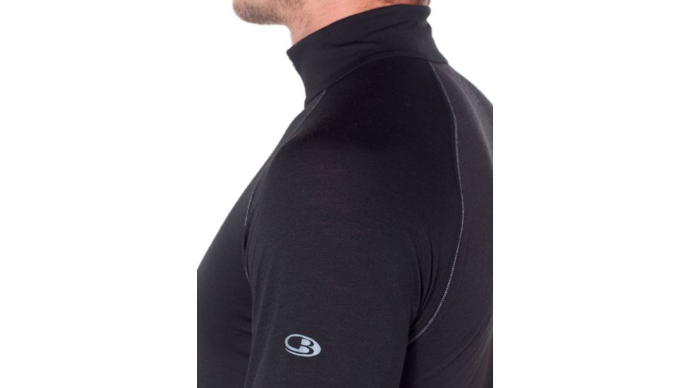 Icebreaker 150 Zone Long Sleeve Half Zip, Black/Mineral, Extra Small, 104332-001-XS