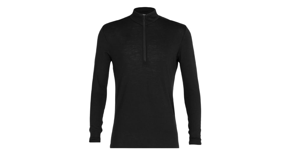Icebreaker 175 Everyday Long Sleeve Half Zip Thermal Top - Men's, Black, Small, IB104484001S