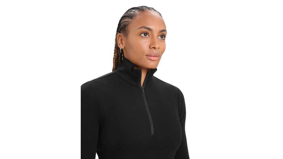 Icebreaker 175 Everyday Long Sleeve Half Zip Thermal Top - Women's, Black, Extra Small, IB104473001XS