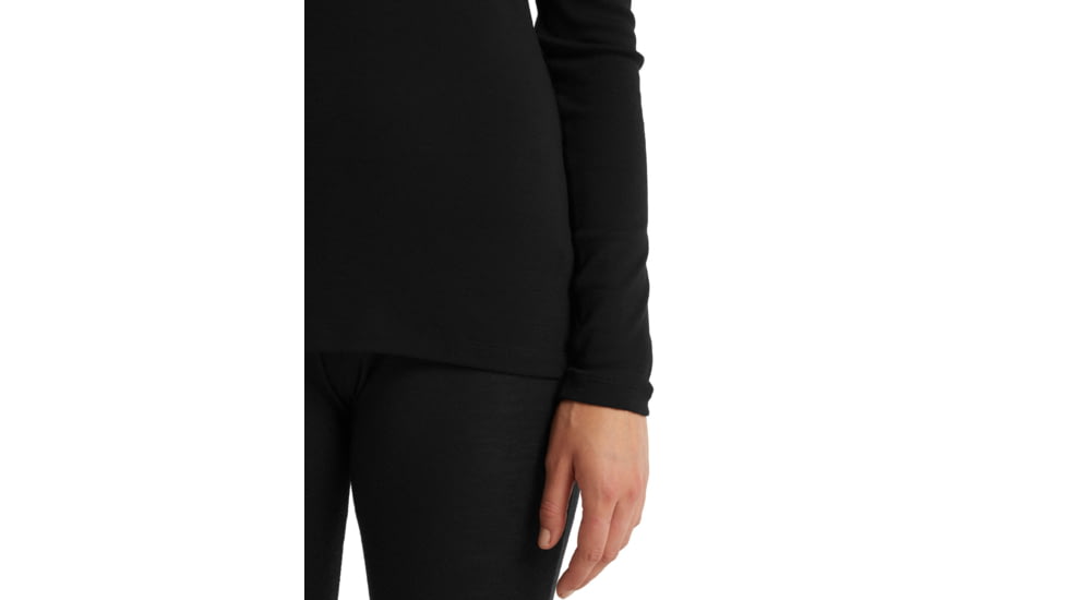 Icebreaker 175 Everyday Long Sleeve Half Zip Thermal Top - Womens, Black, Extra Small, IB104473001XS