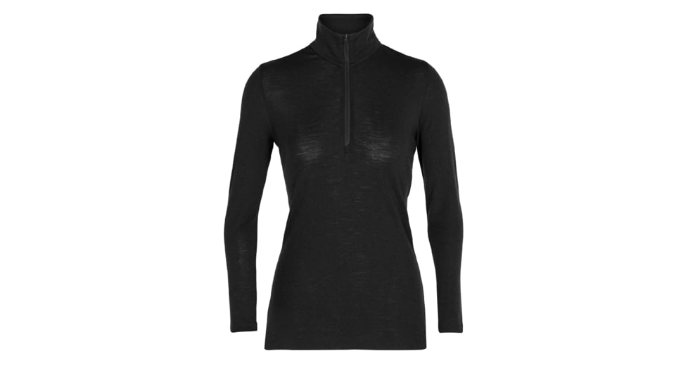 Icebreaker 175 Everyday Long Sleeve Half Zip Thermal Top - Womens, Black, Extra Small, IB104473001XS