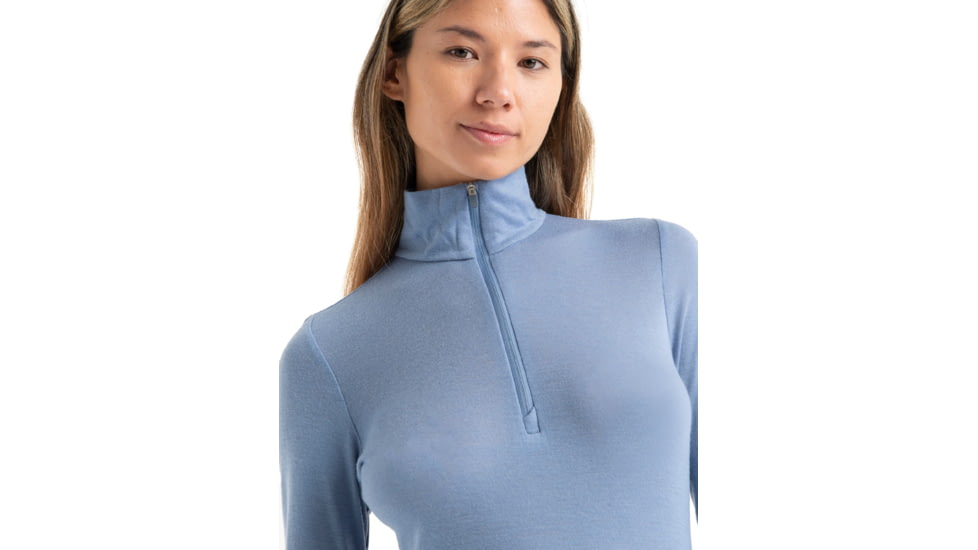 Icebreaker 175 Everyday Long Sleeve Half Zip Thermal Top - Womens, Kyanite, Large, IB104473885L