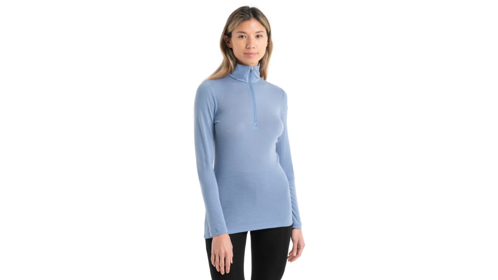 Icebreaker 175 Everyday Long Sleeve Half Zip Thermal Top - Womens, Kyanite, Large, IB104473885L