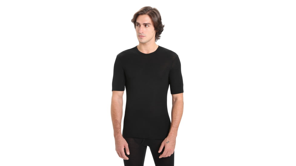 Icebreaker 175 Everyday Short Sleeve Crewe Thermal Top - Men's, Black, Medium, IB104482001M