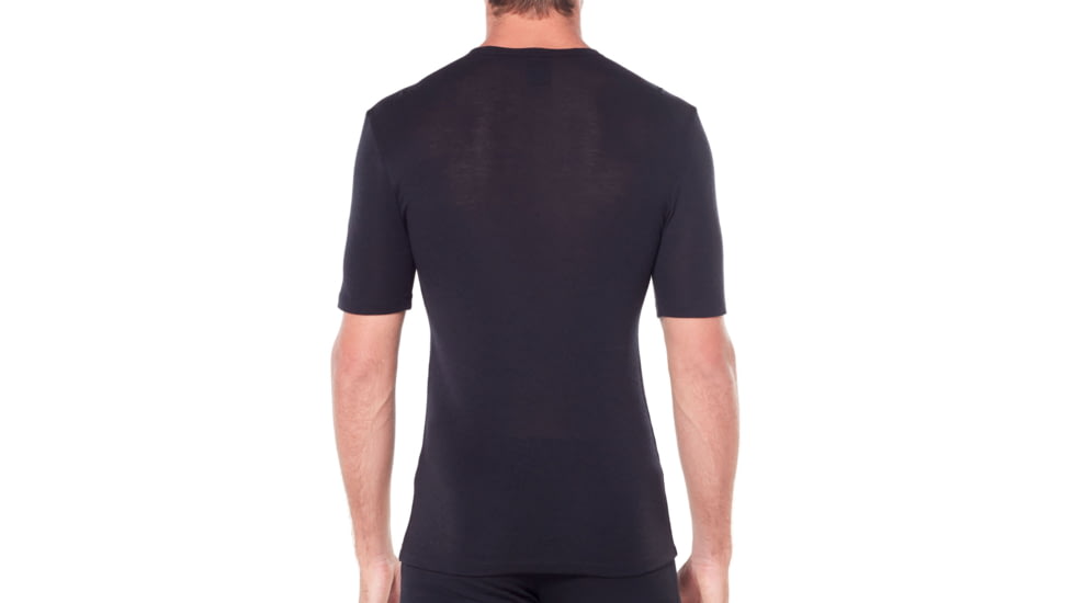 Icebreaker 175 Everyday Short Sleeve Crewe Thermal Top - Mens, Black, Small, 104482001S
