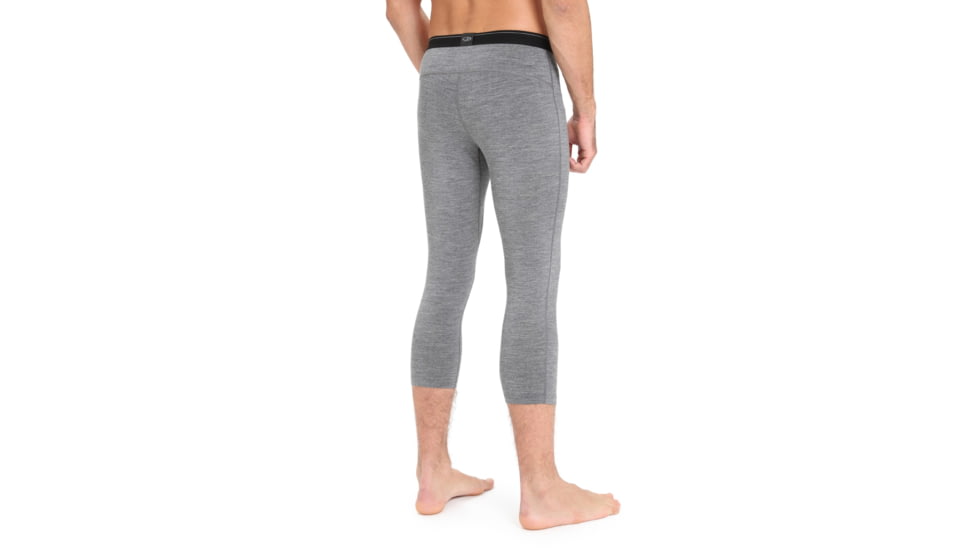 Icebreaker 200 Oasis 3/4 Thermal Leggings - Men's, Gritstone Heather, Extra Small, IB104368013XS