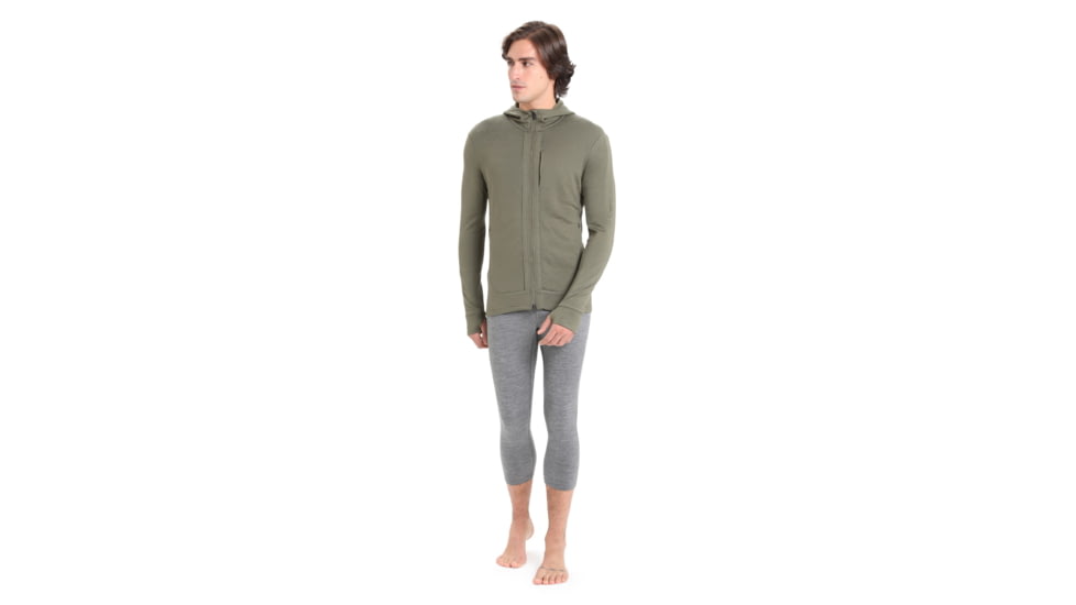 Icebreaker 200 Oasis 3/4 Thermal Leggings - Mens, Gritstone Heather, Extra Small, IB104368013XS