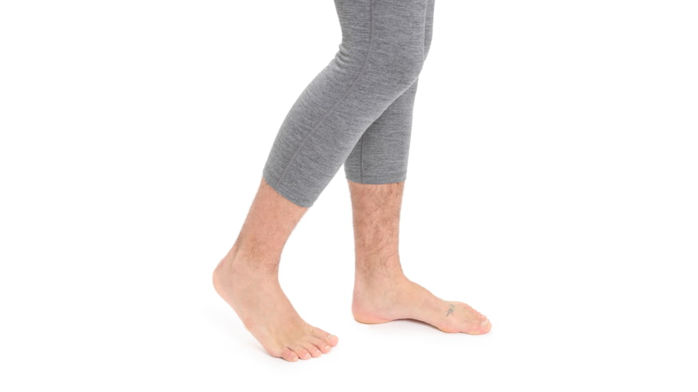 Icebreaker 200 Oasis 3/4 Thermal Leggings - Mens, Gritstone Heather, Extra Small, IB104368013XS