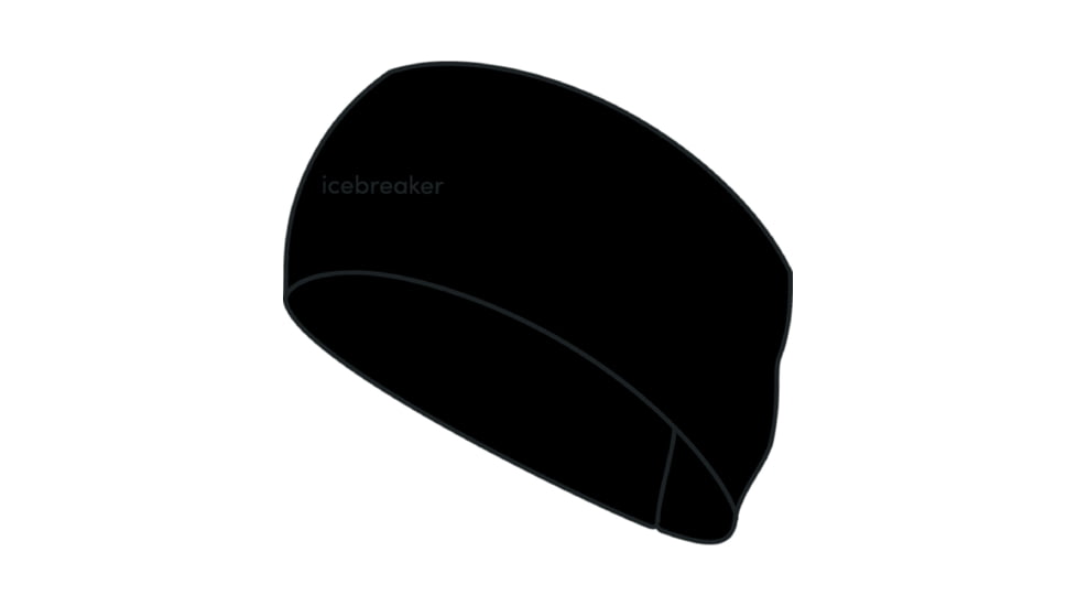 Icebreaker 200 Oasis Headband, Black, One Size, IB0A56SG001OS