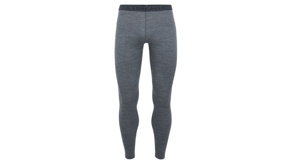 Icebreaker 200 Oasis Leggings - Mens, Gritstone Heather/Monsoon, Large, 104369-002-L