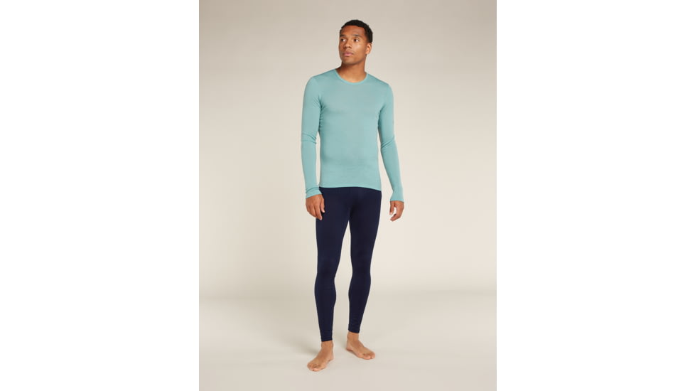 Icebreaker 200 Oasis Leggings with Fly - Mens, Midnight Navy/Monsoon, Large, 104370401L