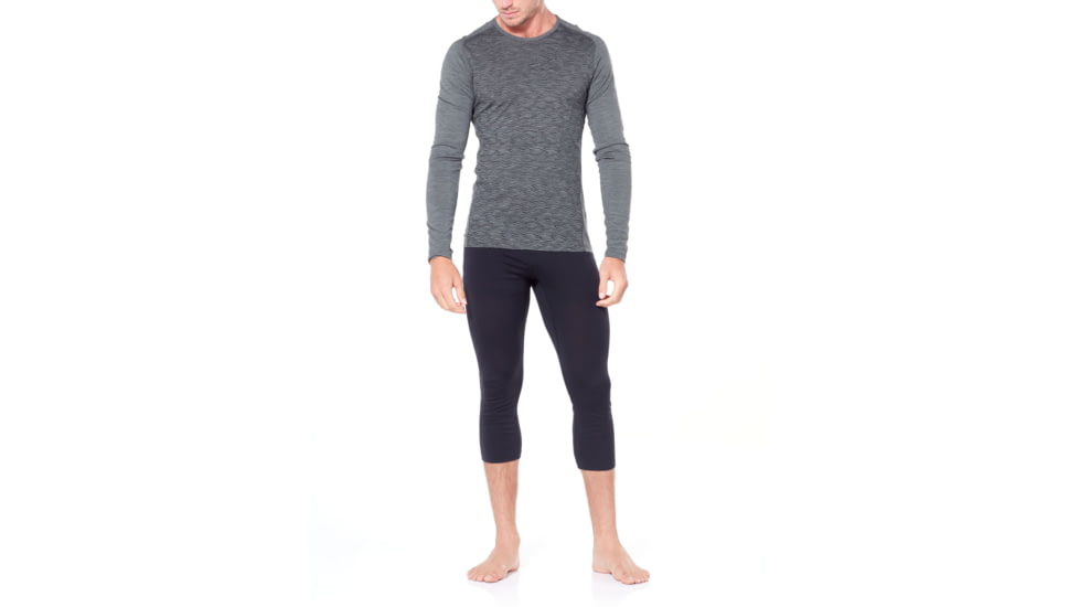 Icebreaker 200 Oasis LegleShort Sleeve - Mens, Black, 2XL, 104368001XXL