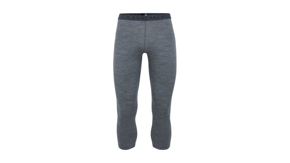 Icebreaker 200 Oasis 3/4 Thermal Leggings - Men's, Gritstone Heather, Small, IB104368013S