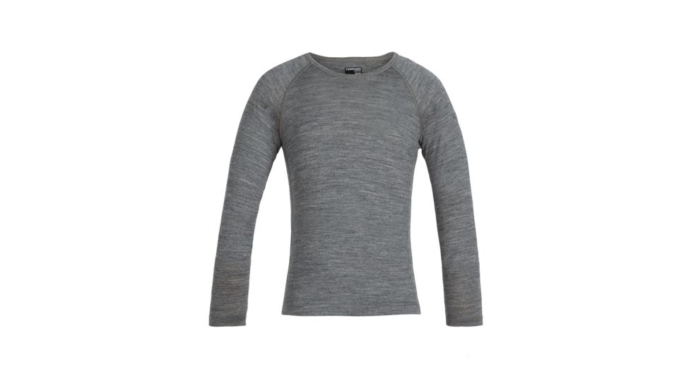 Icebreaker 200 Oasis Long Sleeve Crewe - Kids, Gritstone Heather, 6US, IB1045010136