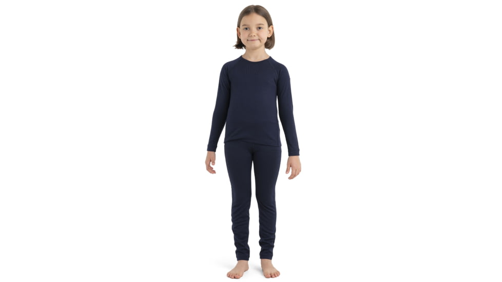 Icebreaker 200 Oasis Long Sleeve Crewe - Kids, Midnight Navy, 14US, IB10450142314