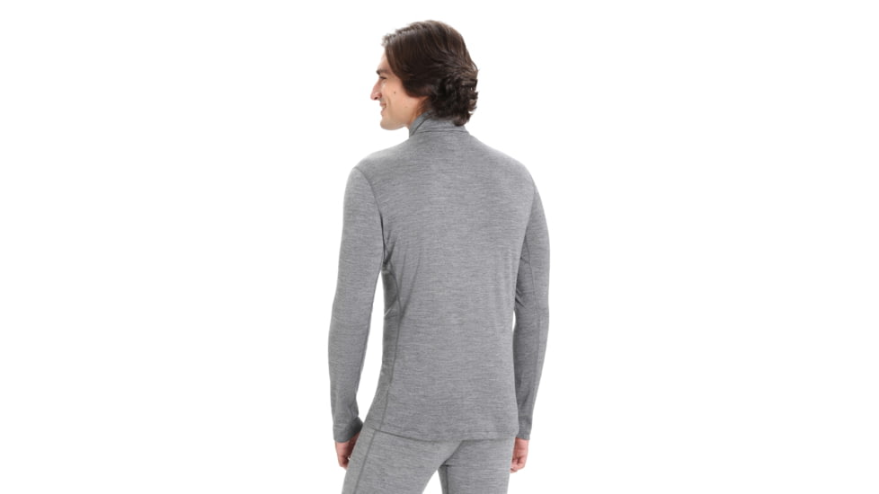 Icebreaker 200 Oasis Long Sleeve Half Zip Thermal Top - Men's, Gritstone Heather, Extra Small, IB104367013XS