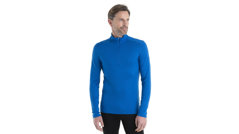 Icebreaker 200 Oasis Long Sleeve Half Zip Thermal Top - Mens, Lazurite, Extra Large, IB104367580XL