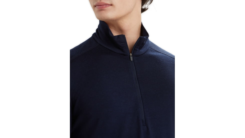 Icebreaker 200 Oasis Long Sleeve Half Zip Thermal Top - Mens, Midnight Navy, Extra Small, IB104367401XS