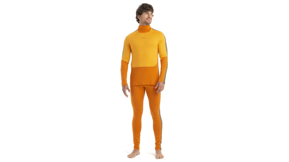 Icebreaker 200 Sonebula Long Sleeve High Neck Thermal Top - Mens, Earth/Solar/Loden/Cb, Small, IB0A59JT946S