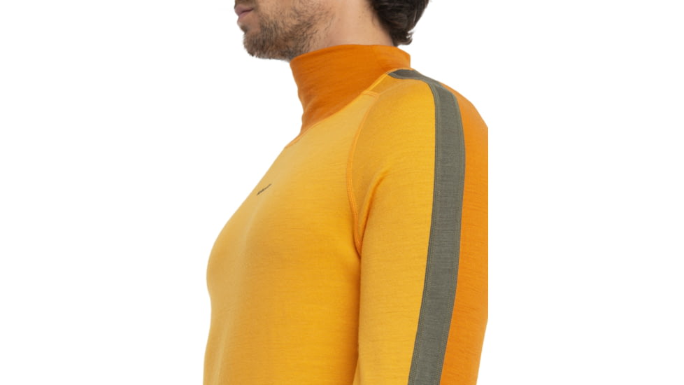 Icebreaker 200 Sonebula Long Sleeve High Neck Thermal Top - Men's, Earth/Solar/Loden/Cb, Small, IB0A59JT946S