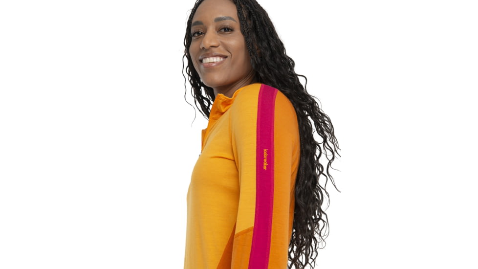 Icebreaker 200 Sonebula Long Sleeve High Neck Thermal Top - Womens, Earth/Solar/Electrnpnk/Cb, Medium, IB0A59JU939M