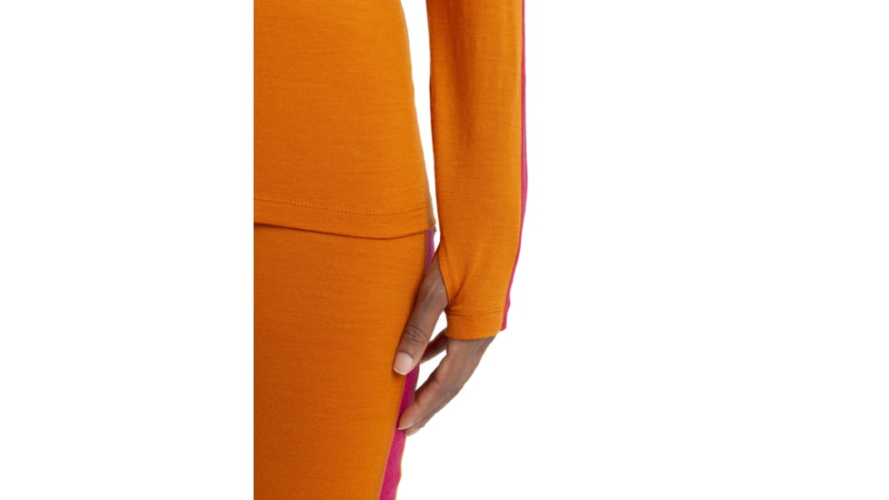 Icebreaker 200 Sonebula Long Sleeve High Neck Thermal Top - Womens, Earth/Solar/Electrnpnk/Cb, Medium, IB0A59JU939M