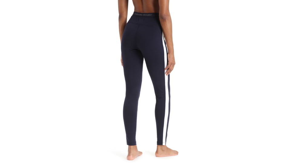 Icebreaker 200 Sonebula Thermal Leggings - Womens, Midnight Navy/Snow/Cb, Large, IB0A59JS189L
