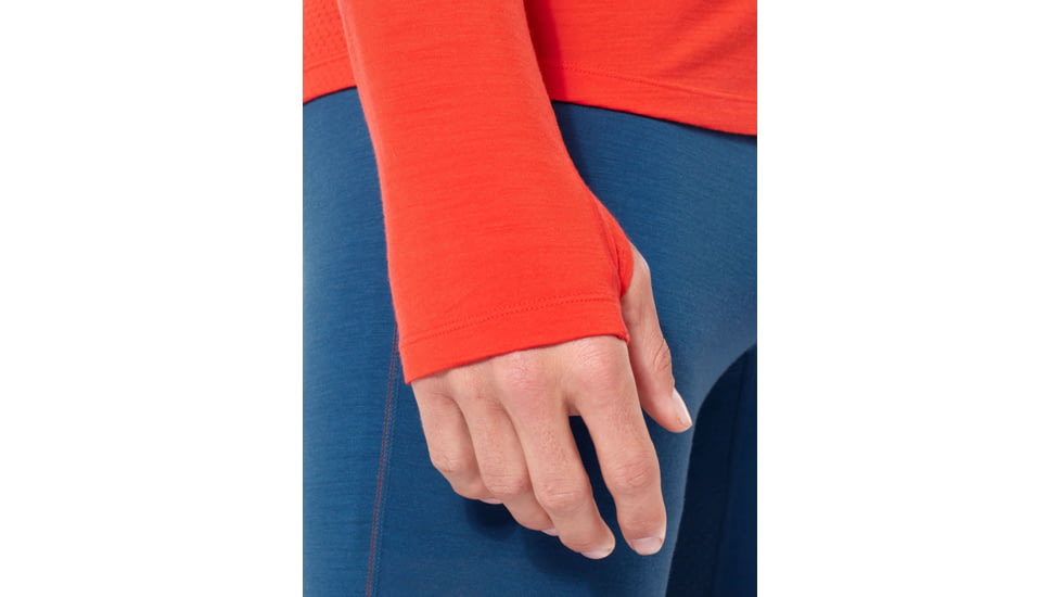 Icebreaker 200 Zone Long Sleeve Crewe, Chili Red/Monsoon, Extra Large, 104355-601-XL