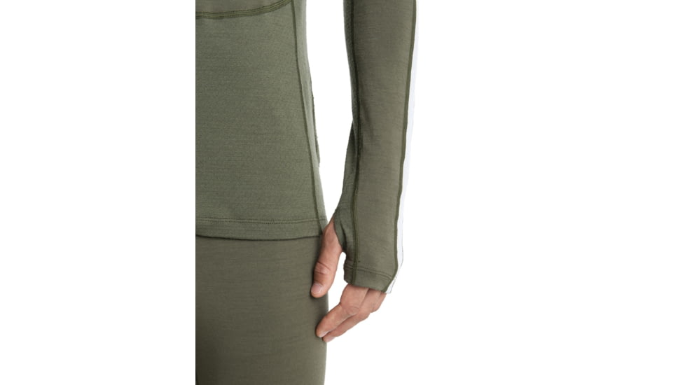 Icebreaker 200 ZoneKnit Long Sleeve Crewe Thermal Top - Men's, Loden/Ether/Cb, Extra Small, IB0A56HA881XS