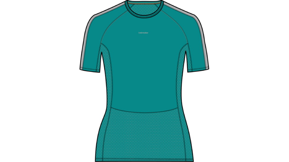 Icebreaker 200 ZoneKnit Long Sleeve Half Zip Thermal Top - Men's, Jet Heather/Black/Metro Heather/Cb, Extra Small, IB0A56H9585XS