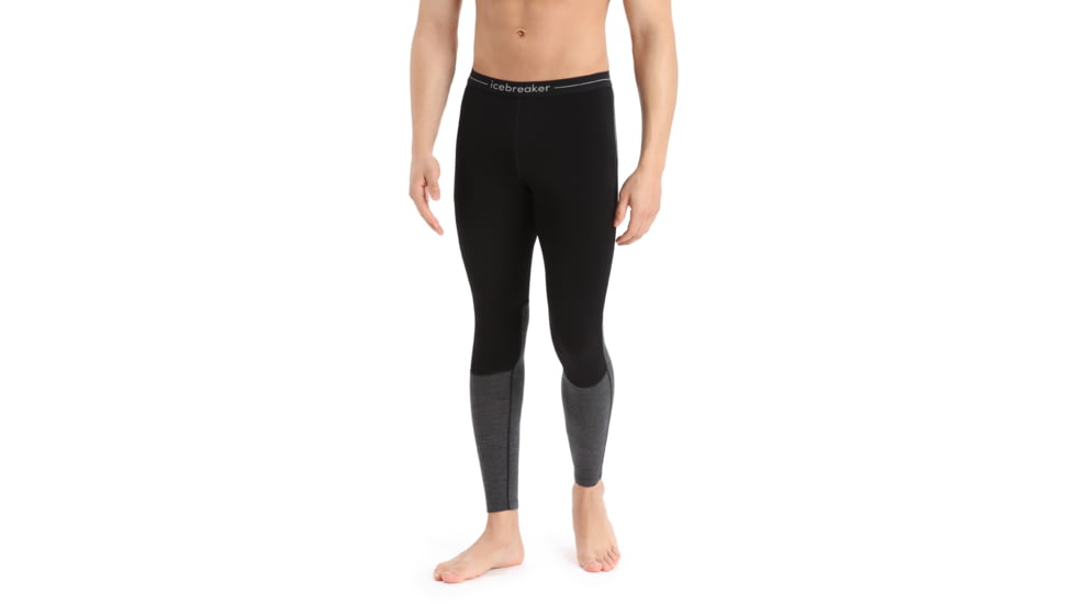 Icebreaker 200 ZoneKnit Thermal Leggings - Mens, Black/Jet Heather/Cb, 2XL, IB0A56HB091XXL