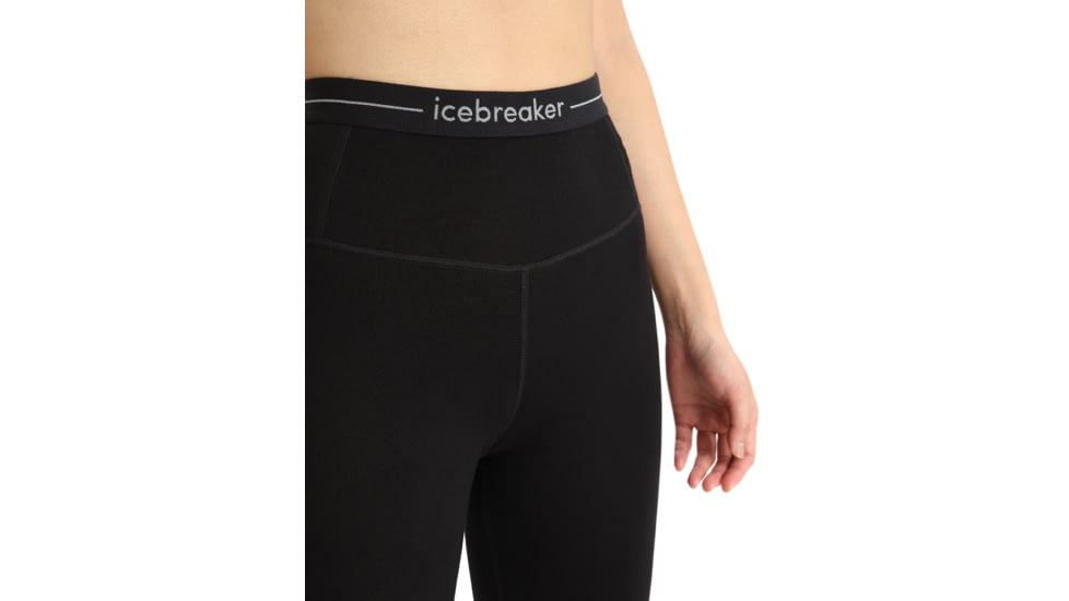 Icebreaker 260 Tech High Rise Thermal Leggings - Womens, Black, Large, IB0A56I4001L