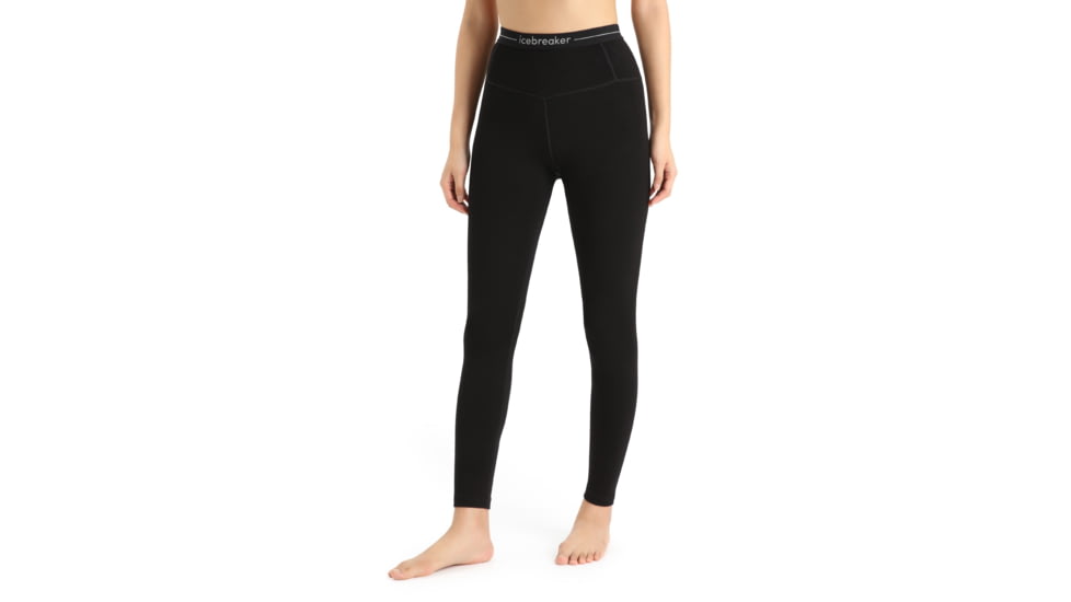 Icebreaker 260 Tech High Rise Thermal Leggings - Women's, Black, Large, IB0A56I4001L