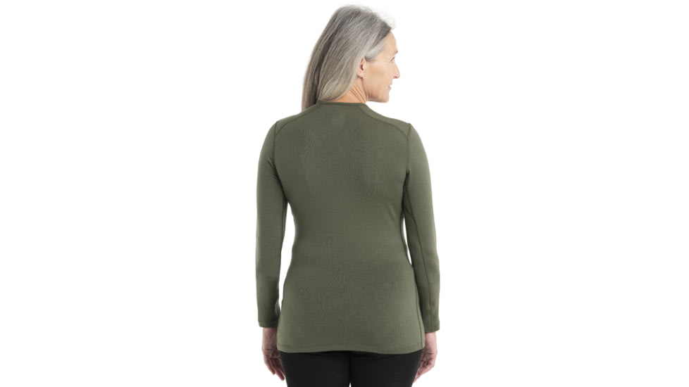 Icebreaker 260 Tech Long Sleeve Crewe - Womens, Loden, Medium, IB104387069M