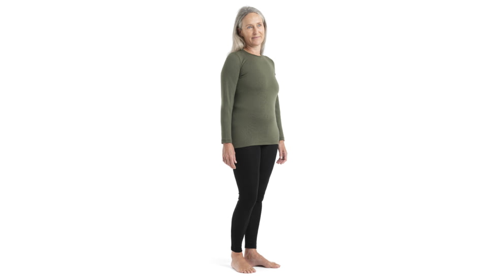 Icebreaker 260 Tech Long Sleeve Crewe - Womens, Loden, Medium, IB104387069M