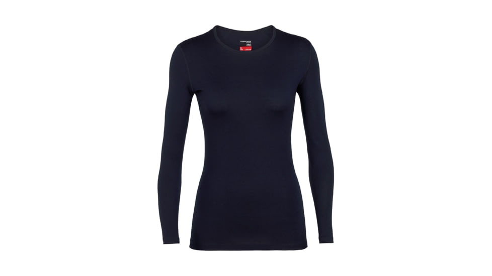 Icebreaker 260 Tech Long Sleeve Crewe - Womens, Midnight Navy, Extra Large, IB104387401XL