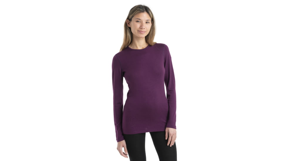Icebreaker 260 Tech Long Sleeve Crewe - Womens, Nightshade, Small, IB104387853S