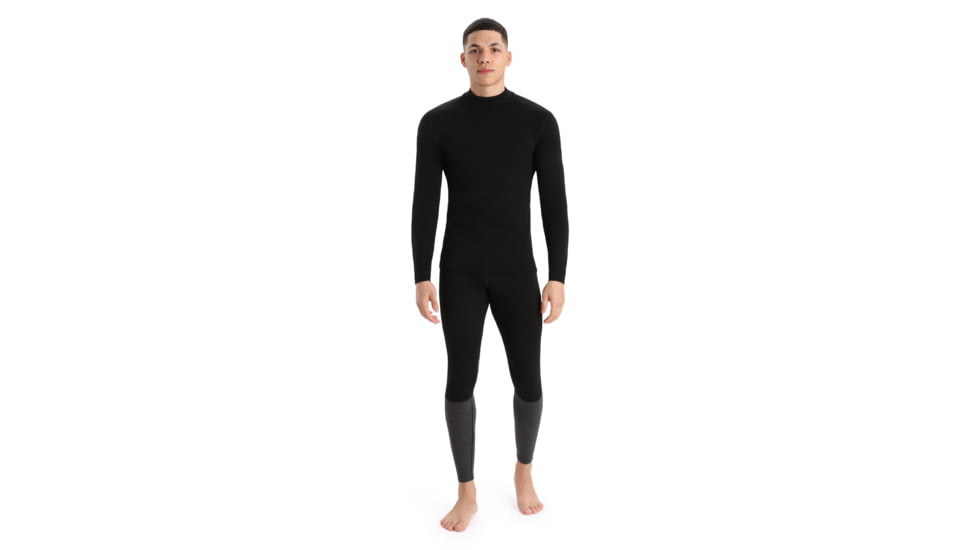 Icebreaker 260 Tech Long Sleeve Turtleneck Thermal Top - Men's, Black, Extra Small, IB0A56IE001XS