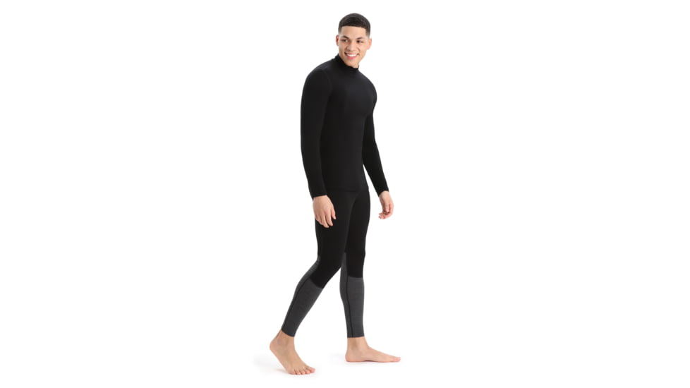 Icebreaker 260 Tech Long Sleeve Turtleneck Thermal Top - Mens, Black, Extra Small, IB0A56IE001XS