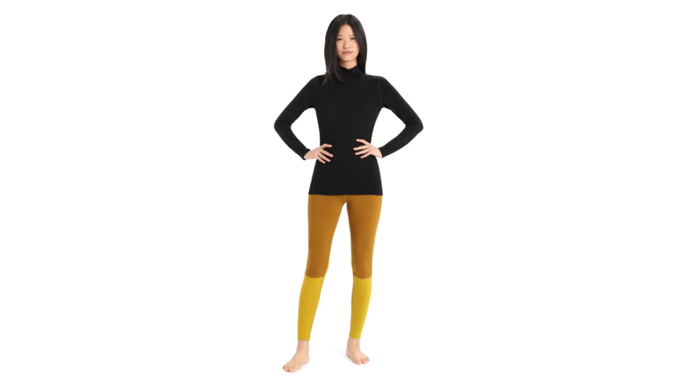 Icebreaker 260 Tech Long Sleeve Turtleneck Thermal Top - Women's, Black, Extra Small, IB0A56IF001XS