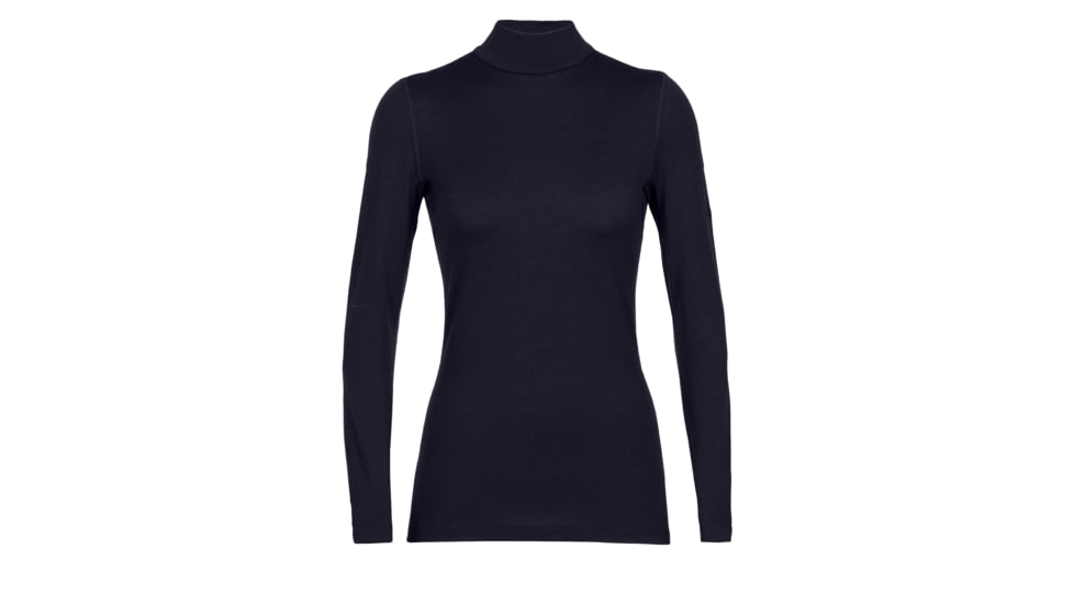 Icebreaker 260 Tech Long Sleeve Turtleneck Thermal Top - Womens, Midnight Navy, Extra Large, IB0A56IF401XL