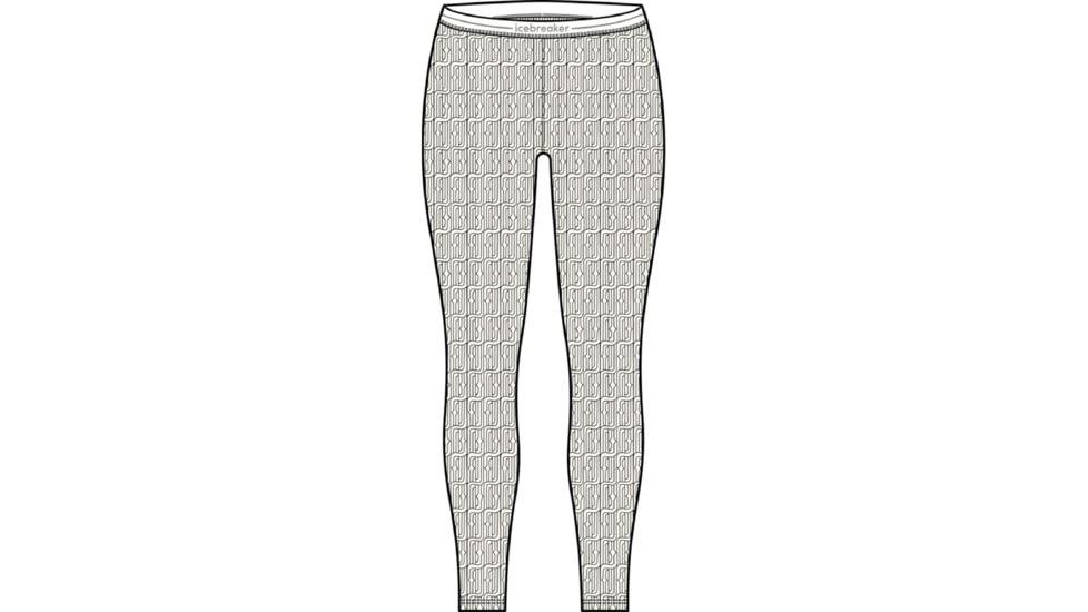 Icebreaker 260 Vertex Thermal Herenga Leggings - Women's, Snow/Black/J, Small, IB0A56T8598S