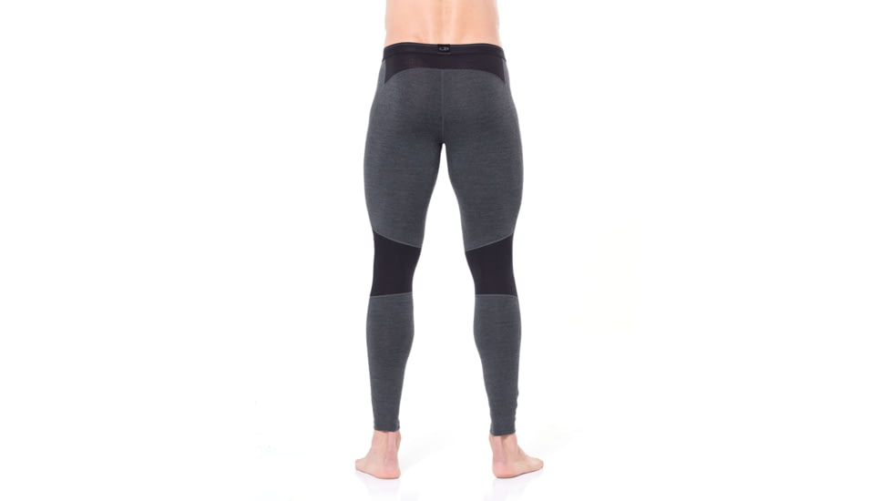 Icebreaker 260 Zone Leggings - Mens, Jet HTHR/Black, Large, 104364A01L